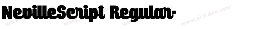 NevilleScript Regular字体转换